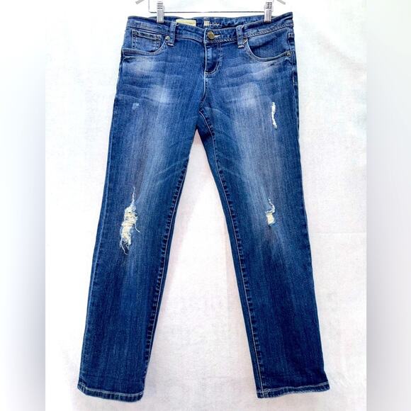 Women’s Kut From The Kloth ADELE Slouchy Distressed Boyfriend Jeans size 8 - Picture 1 of 7